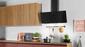 Einbauküche Express küchen aus Holz in Rot EXPRESS KÜCHEN Einbauküche Win mit Einbaugeräten Kaminrot & Eiche astig - zweizeilig