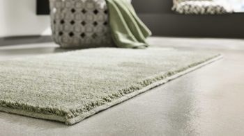 Badematte / Badeteppich Interliving aus Kunstfaser in Hellgrün Interliving Badteppich Serie 9112 Jade - ca. 50 x 60 cm