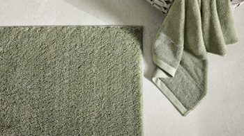 Badematte / Badeteppich Interliving aus Kunstfaser in Hellgrün Interliving Badteppich Serie 9112 Jade - ca. 65 x 115 cm