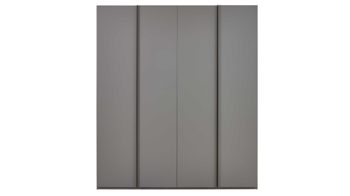Kleiderschrank Interliving aus Holz in Dunkelgrau Interliving Kleiderschrank Serie 1207 – Kleiderschrank 98200 Manhattan - vier Türen, Breite ca. 200 cm