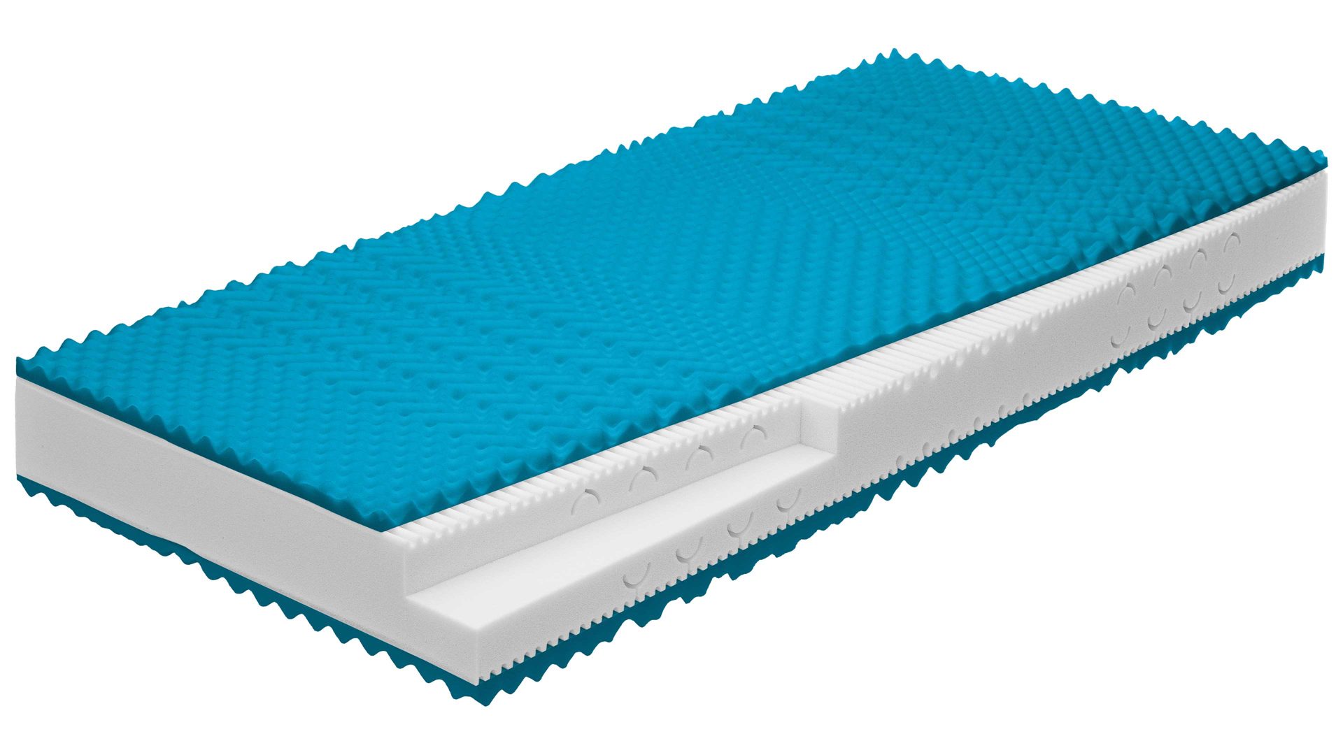 Kaltschaummatratze comfortmaster besser sitzen, liegen, leben aus Kunstfaser in Weiß Comfortmaster Matratze Exklusiv S H3, Kaltschaum – Liegefläche ca. 90 x 210 cm