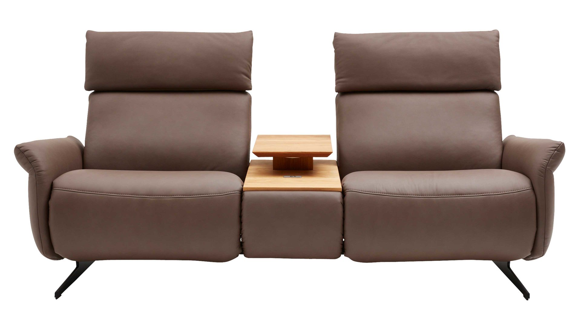 2,5-Sitzer comfortmaster besser sitzen, liegen, leben aus Leder in Dunkelbraun Comfortmaster 4160 - 2,5-Sitzer 44 Q mit Cumuly-Funktionen sattelfarbenes LongLife-Leder – Breite ca. 207 cm