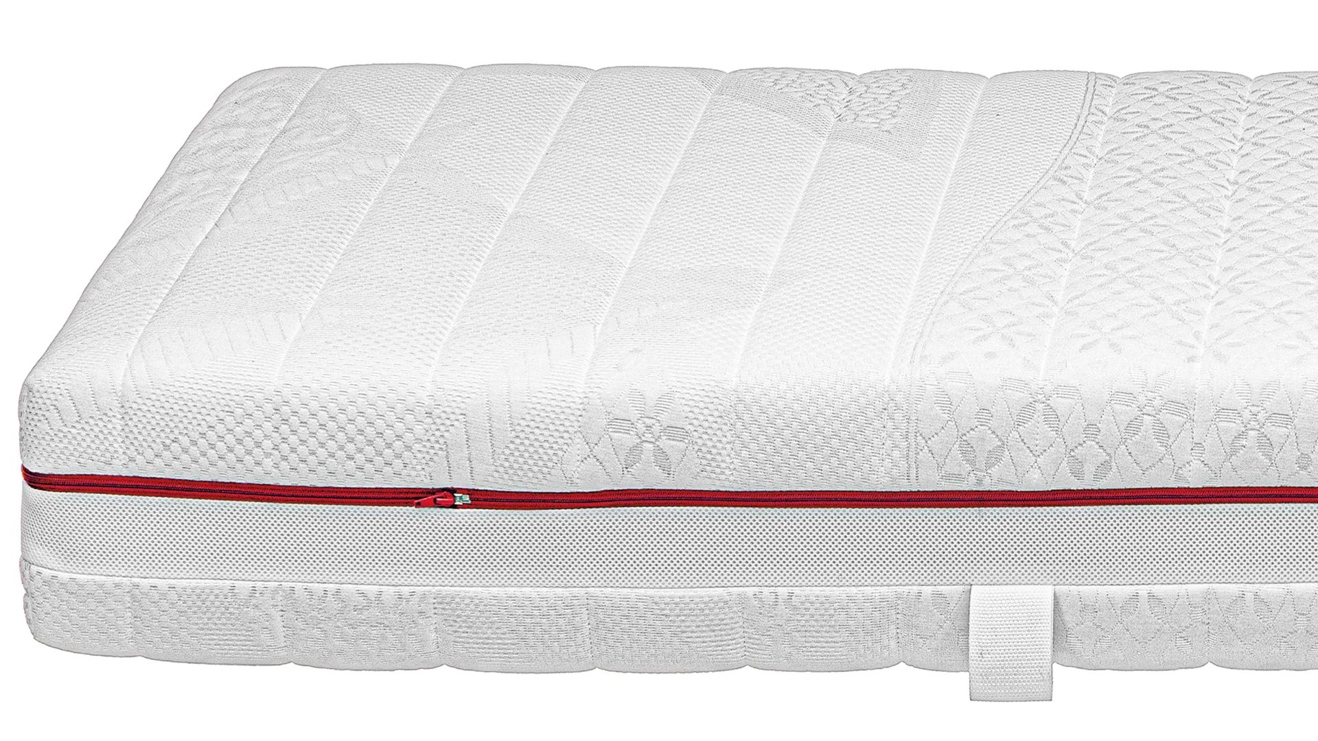 Federkernmatratze comfortmaster besser sitzen, liegen, leben aus Stoff in Weiß Comfortmaster Matratze Comfort T H3, Taschenfederkern – Liegefläche ca. 90 x 220 cm