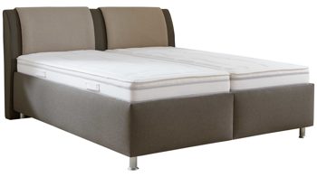 Polsterbett comfortmaster besser sitzen, liegen, leben aus Stoff in Grün Comfortmaster Tara 2.0 - Polsterbett khakifarbenes Flachgewebe 281400 – Liegefläche ca. 180 x 200 cm