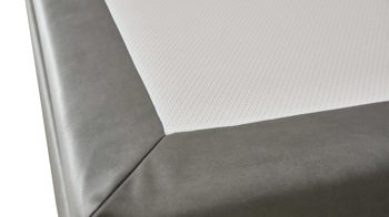 Boxspringbett comfortmaster besser sitzen, liegen, leben aus Stoff in Dunkelgrau Comfortmaster Dreamplace 2.0 - Boxspringbett 0394L schieferfarbene Mikrofaser Galero 640009 – Liegefläche ca. 180 x 200 cm