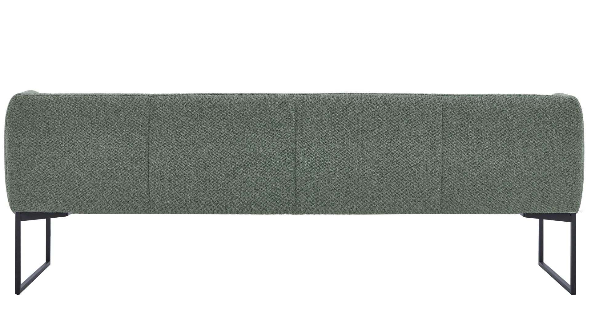 Polsterbank Venjakob aus Stoff in Grün VENJAKOB Polsterbank khakifarbener Bezug & anthrazitfarbens Metallgestell - Länge ca. 240 cm