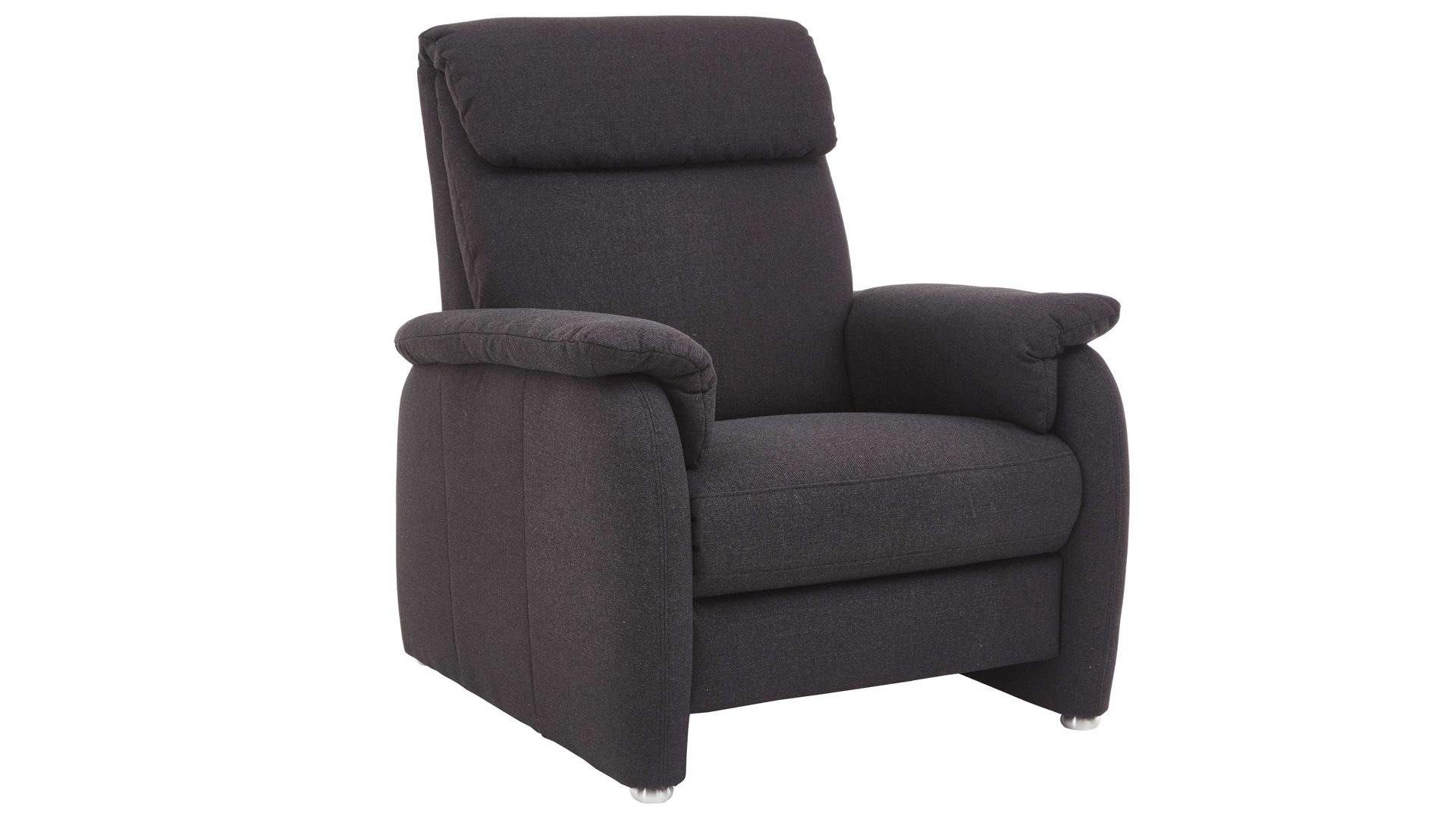 Polstersessel COMFORT SMART aus Stoff in Anthrazit COMFORT SMART Alto - Polstersessel anthrazitfarbenes Flachgewebe Orlando & Aluminiumfüße