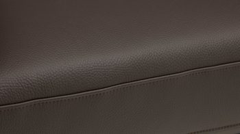 2,5-Sitzer COMFORT SMART aus Leder in Dunkelbraun COMFORT SMART Primus 2.0 - 2,5-Sitzer moccafarbenes Leder Soft-Line – Länge ca. 178 cm