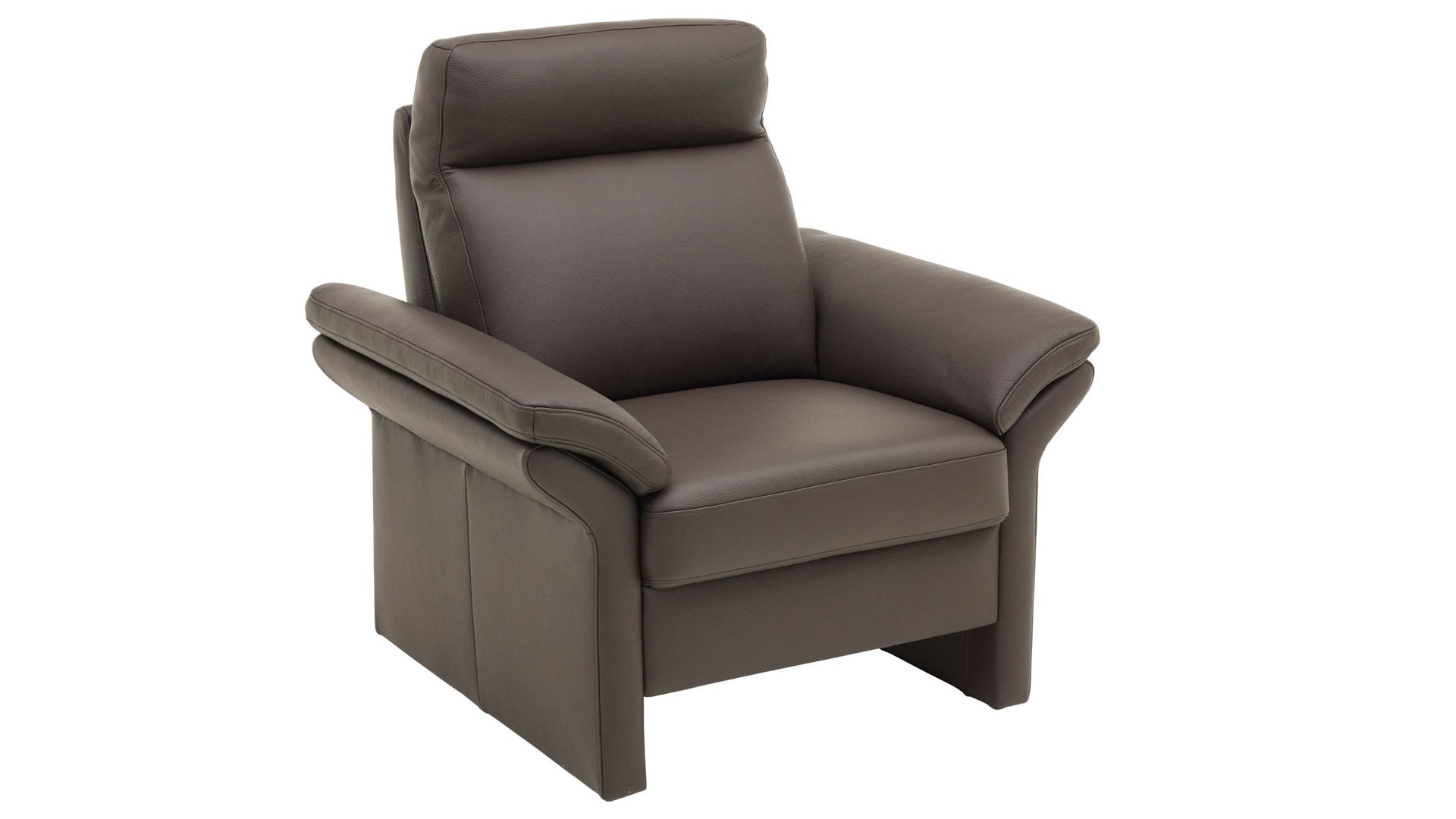 Polstersessel COMFORT SMART aus Leder in Dunkelbraun COMFORT SMART Primus 2.0 - Sessel moccafarbenes Leder Soft-Line