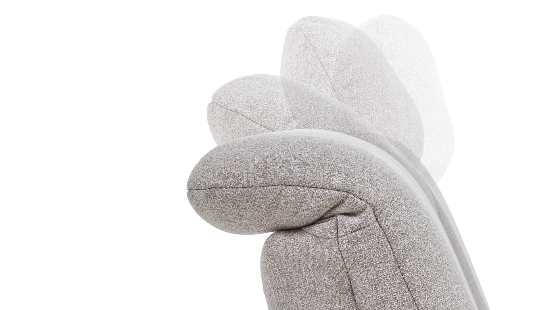 Funktion Dietsch. aus Metall in Transparent Polsterprogramm Tiamo Plus - Kopfteilverstellung manuell