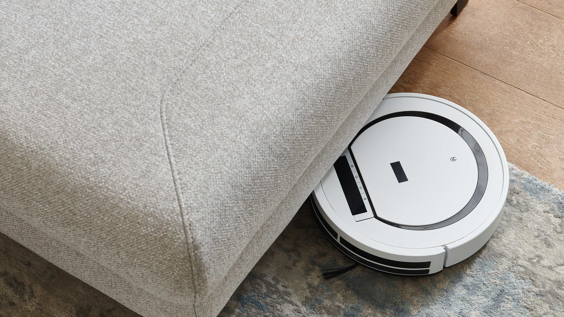 Ecksofa Dietsch. aus Stoff in Grau Polsterprogramm Tiamo Plus - Ecksofa mit Extras silberfarbener Bezug Chrono & Metallfüße 4.28 - Stellfläche ca. 210 x 285 cm