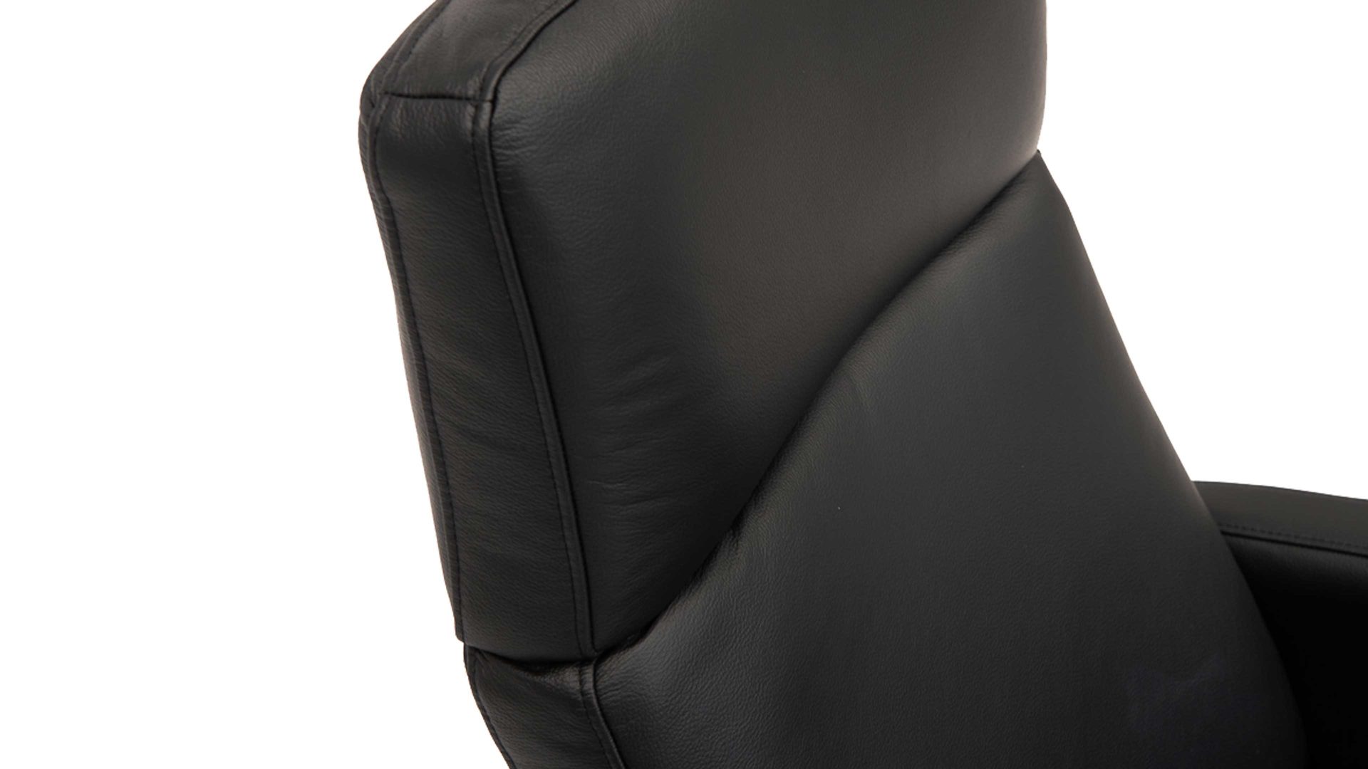 Relaxsessel KAWOO aus Leder in Schwarz KAWOO Leder-Relaxsessel schwarzes Leder Soleda 441 & Sternfuß DSB