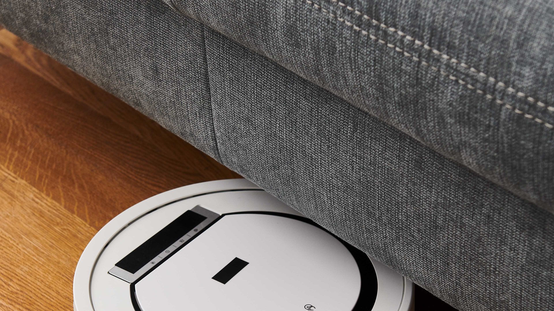 Recamiere OrthoSedis aus Stoff in Grau OrthoSedis OS-PP1174 - Recamiere stahlfarbener Stoffbezug Milan & schwarze Metallfüße - Länge ca. 213 cm