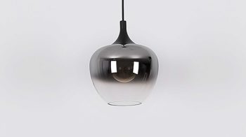Pendelleuchte Globo lighting aus Glas in Schwarz GLOBO Lampe-Serie Maxy - Hängeleuchte Rauchglas & mattschwarzes Metall - Länge ca. 100 cm