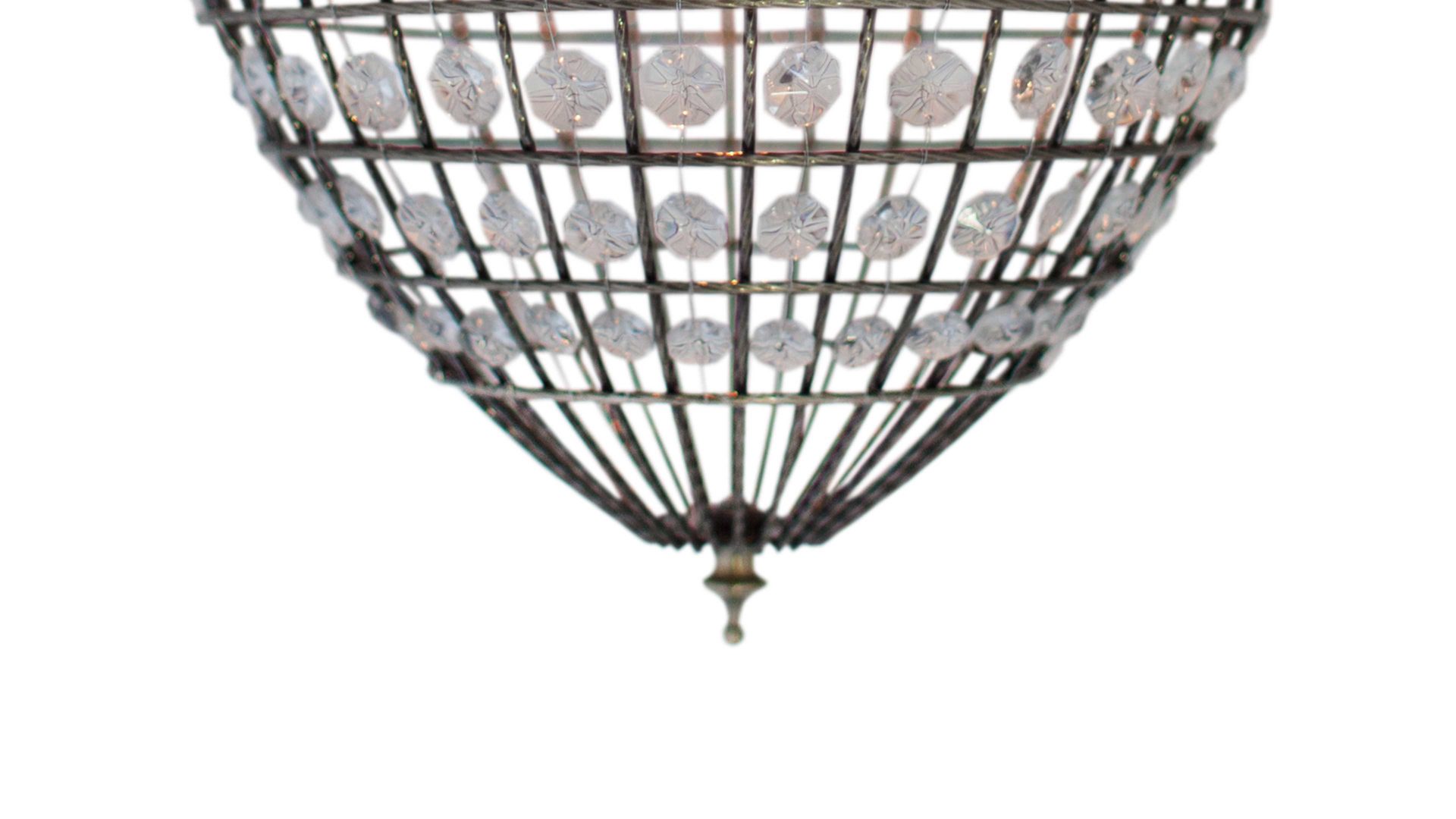 Pendelleuchte By rydens aus Glas in Transparent BY RYDÉNS Leuchten Serie Amadeus - Hängeleuchte Glas in Antikoptik - Durchmesser ca. 30 cm