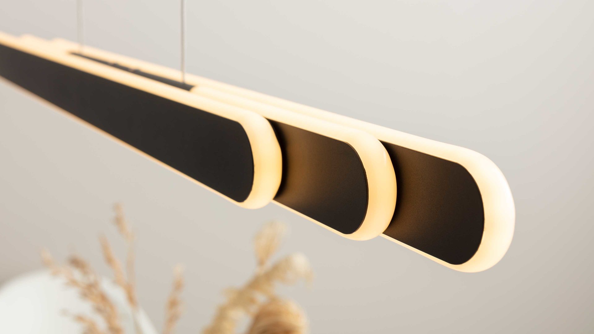 Pendelleuchte Trio lighting for you aus Metall in Schwarz TRIO Hängelampe Helios mattschwarzes Metall - Länge ca. 130 cm