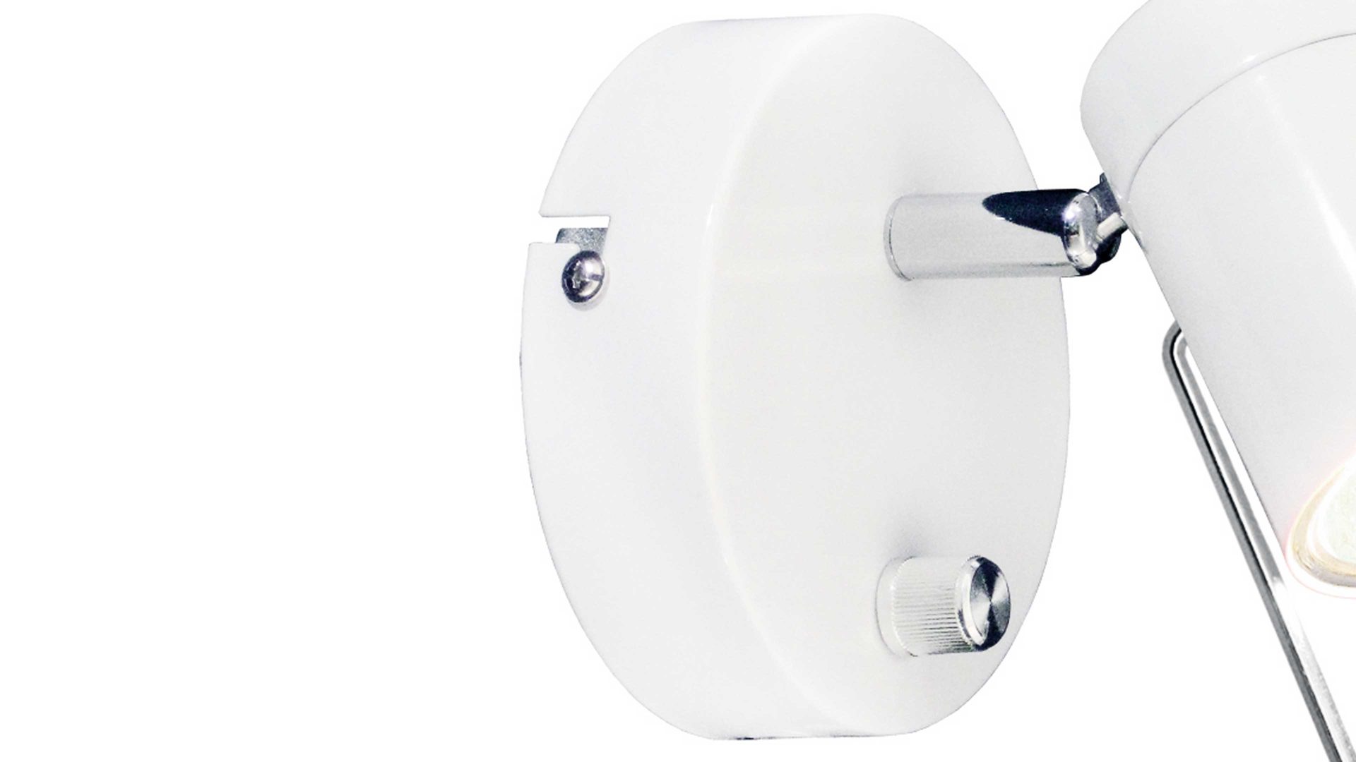 Wandleuchte By rydens aus Metall in Weiß BY RYDÉNS Leuchten Serie Correct - Wandleuchte weißes Metall - Länge ca. 11 cm