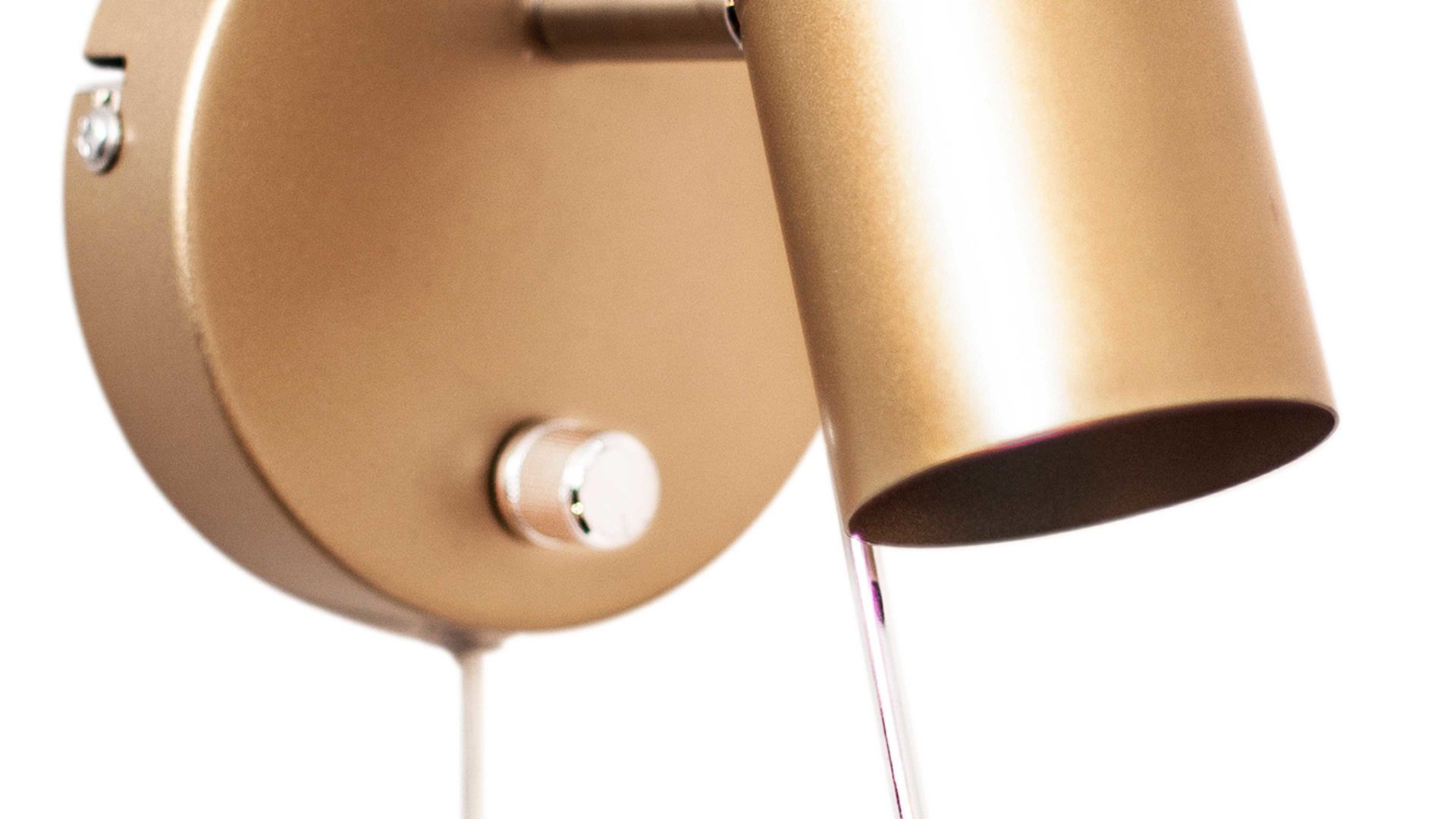 Wandleuchte By rydens aus Metall in Gold BY RYDÉNS Leuchten Serie Correct - Wandleuchte goldfarbenes Metall - Länge ca. 11 cm