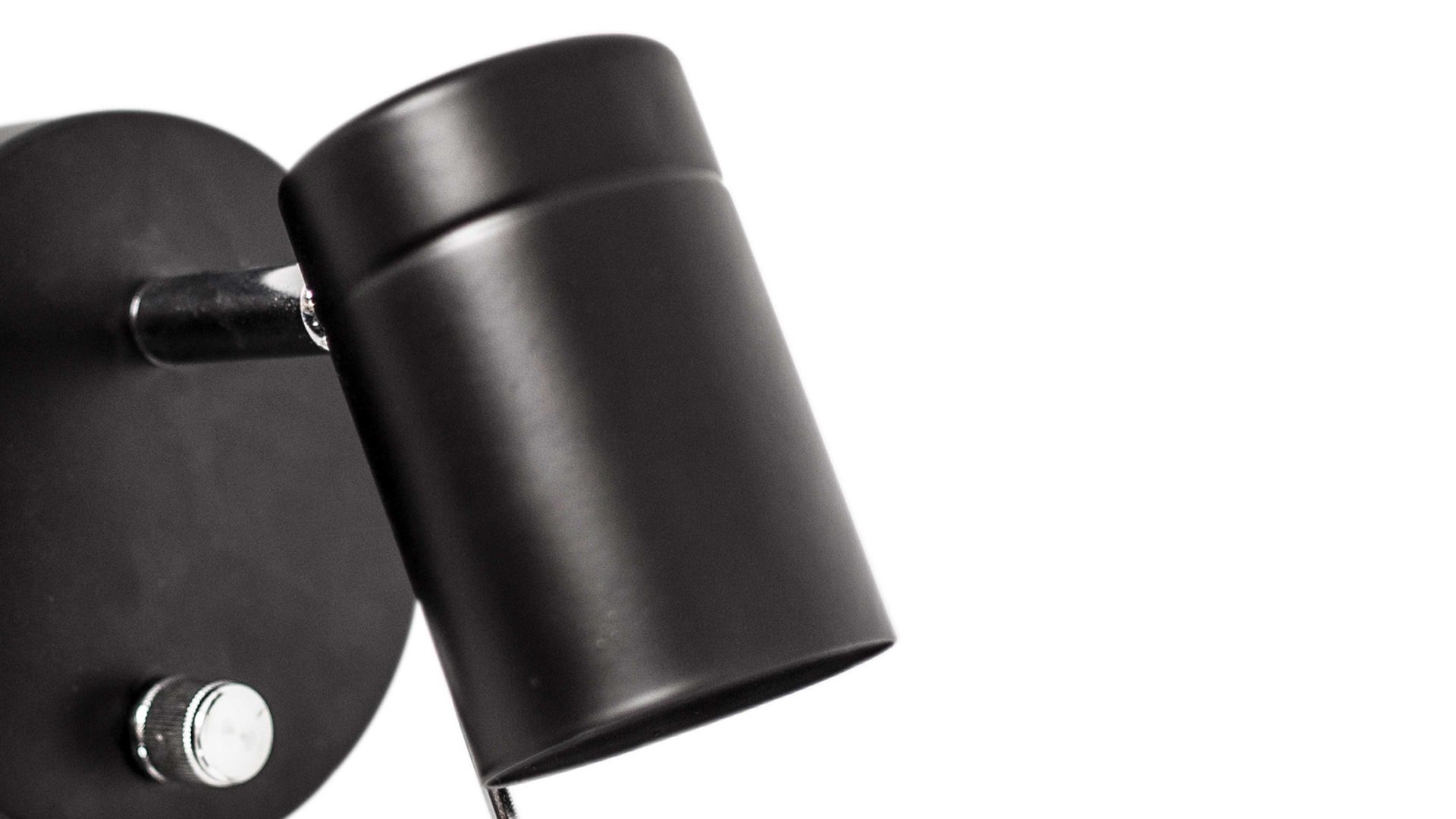 Wandleuchte By rydens aus Metall in Schwarz BY RYDÉNS Leuchten Serie Correct - Wandleuchte schwarzes Metall - Länge ca. 11 cm