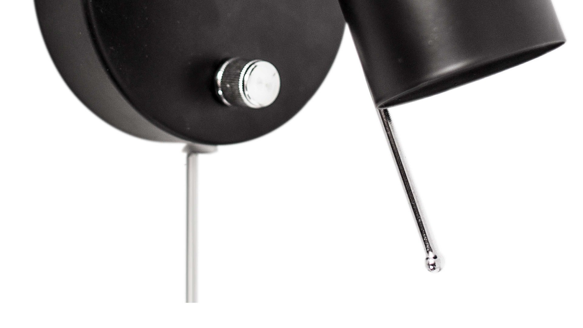 Wandleuchte By rydens aus Metall in Schwarz BY RYDÉNS Leuchten Serie Correct - Wandleuchte schwarzes Metall - Länge ca. 11 cm