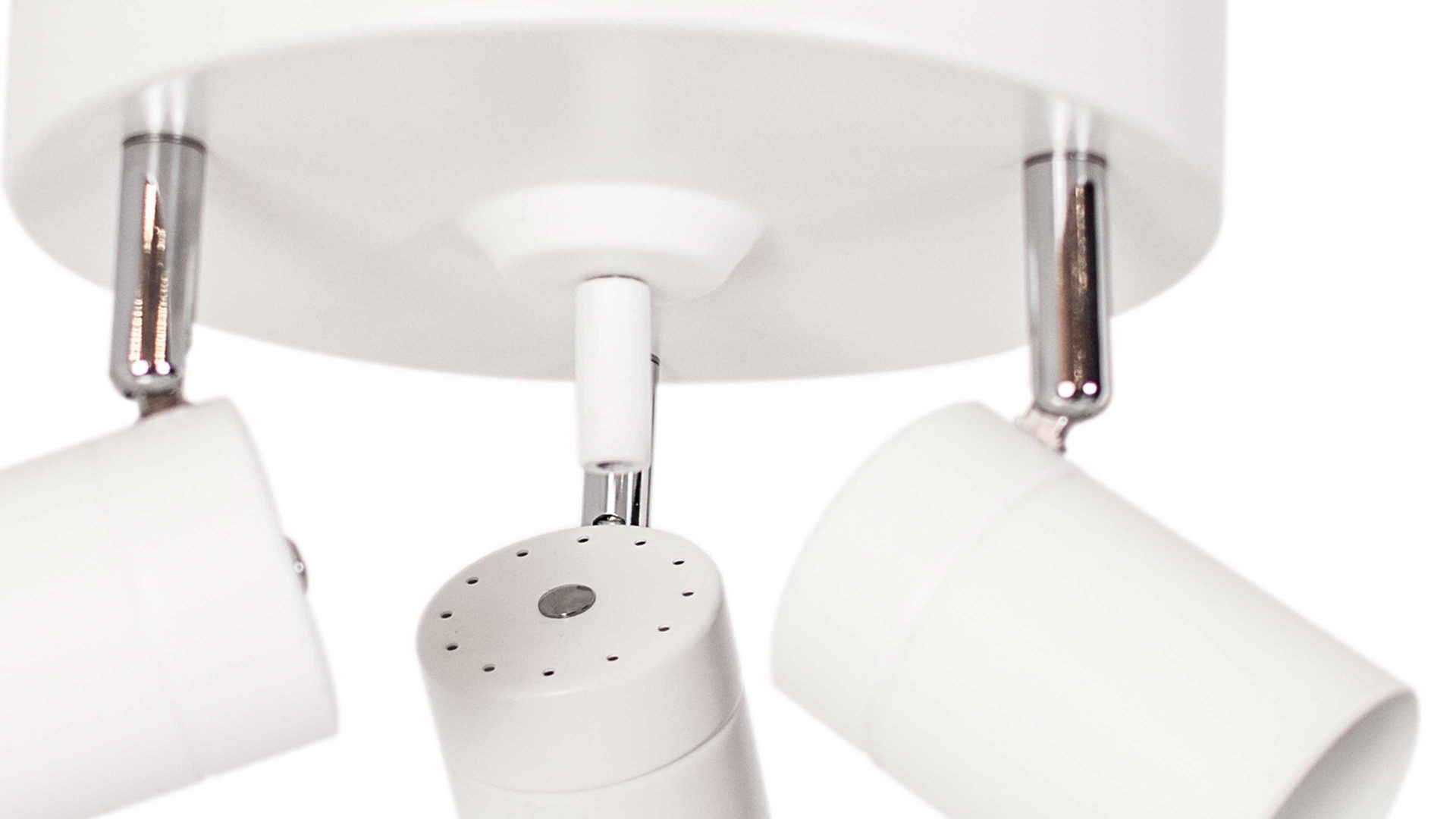 Deckenleuchte By rydens aus Metall in Weiß BY RYDÉNS Leuchten Serie Correct - Deckenleuchte weißes Metall, drei Spots - Durchmesser ca. 20 cm