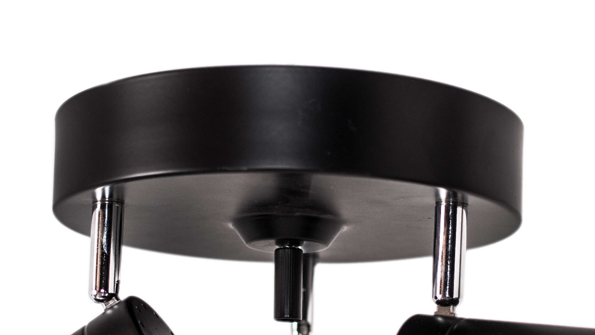 Deckenleuchte By rydens aus Metall in Schwarz BY RYDÉNS Leuchten Serie Correct - Deckenleuchte schwarzes Metall, drei Spots - Durchmesser ca. 20 cm