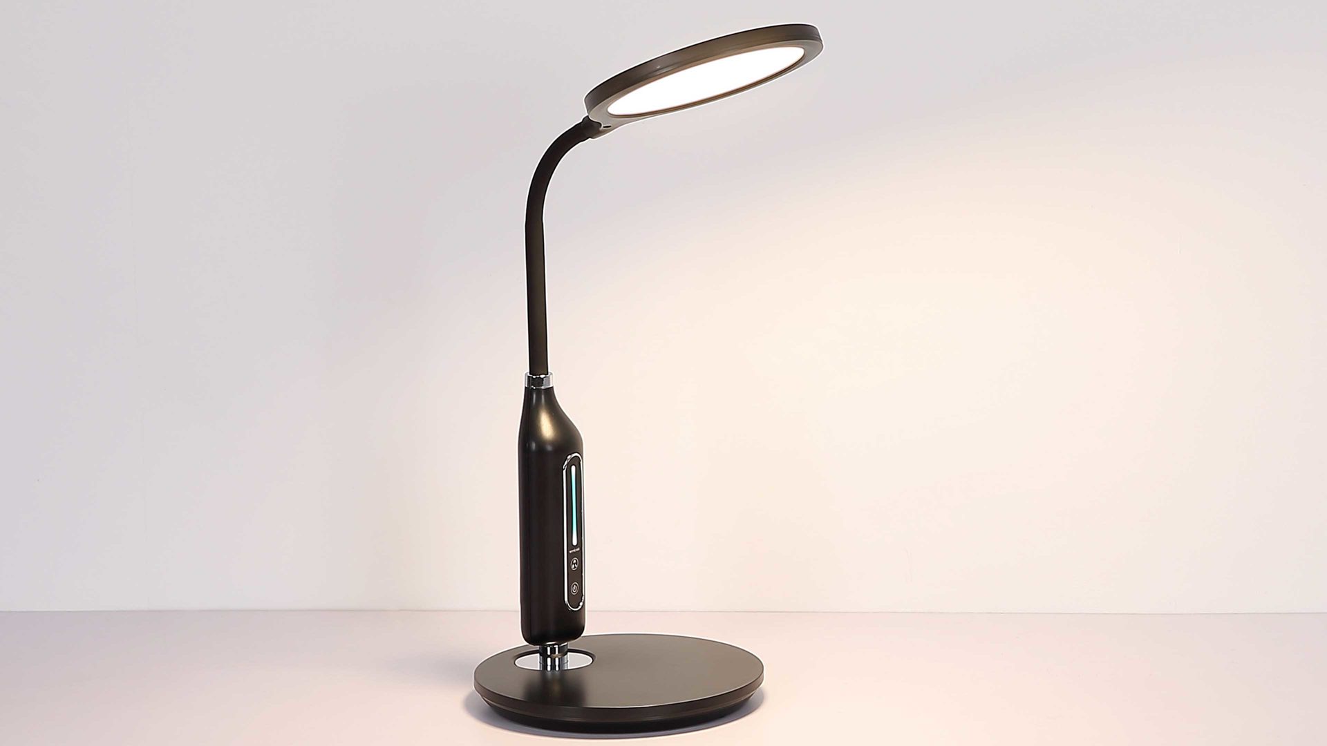 Schreibtischleuchte Globo lighting aus Kunststoff in Schwarz GLOBO Lampen Serie Fruggy - Schreibtischleuchte schwarzes Silikon - Höhe ca. 41 cm