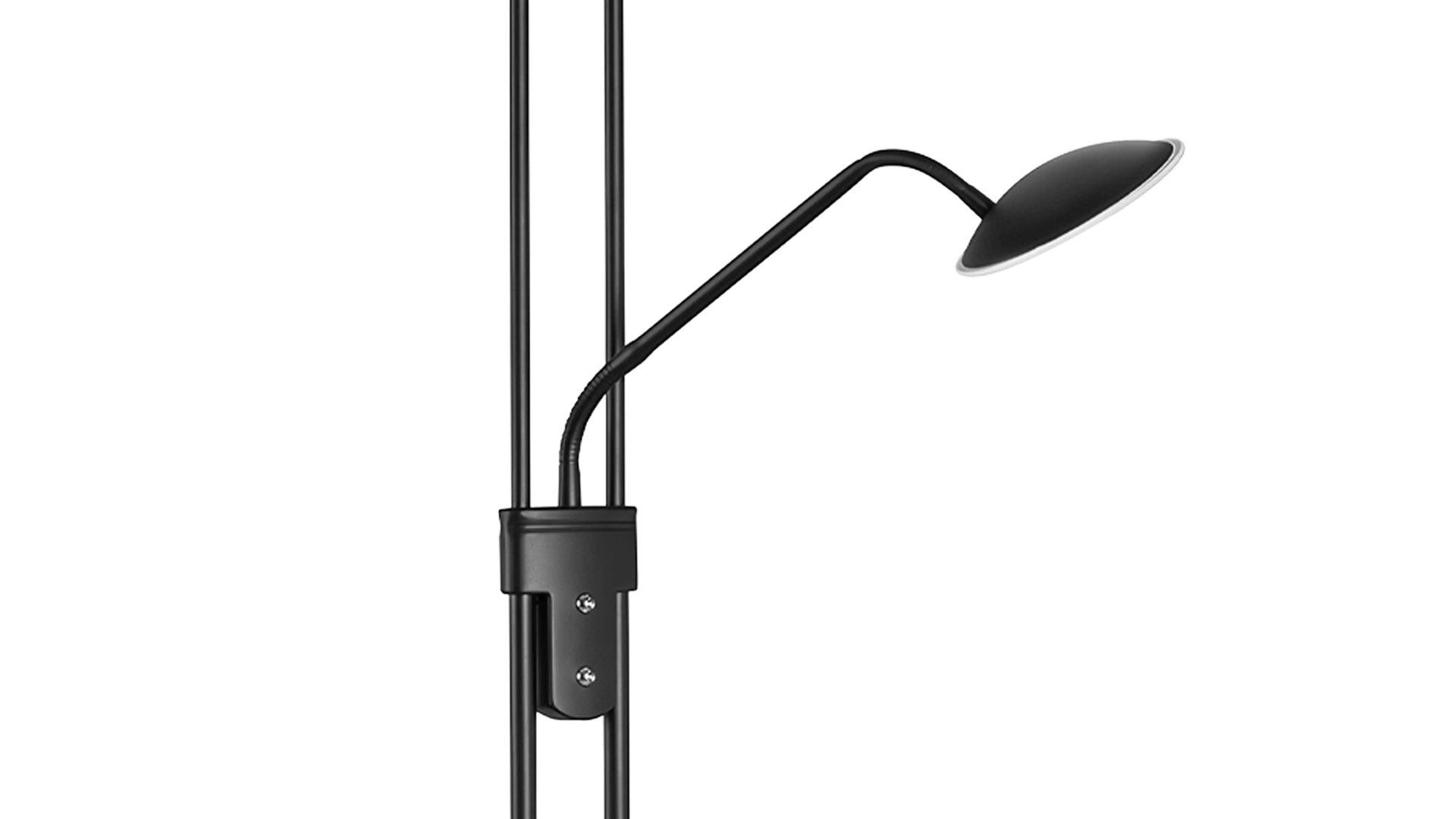 Stehleuchte Fh fischer & honsel aus Metall in Schwarz FH Leuchten Serie Tralli - Deckenfluter sandschwarzes Metall - Höhe ca. 180 cm