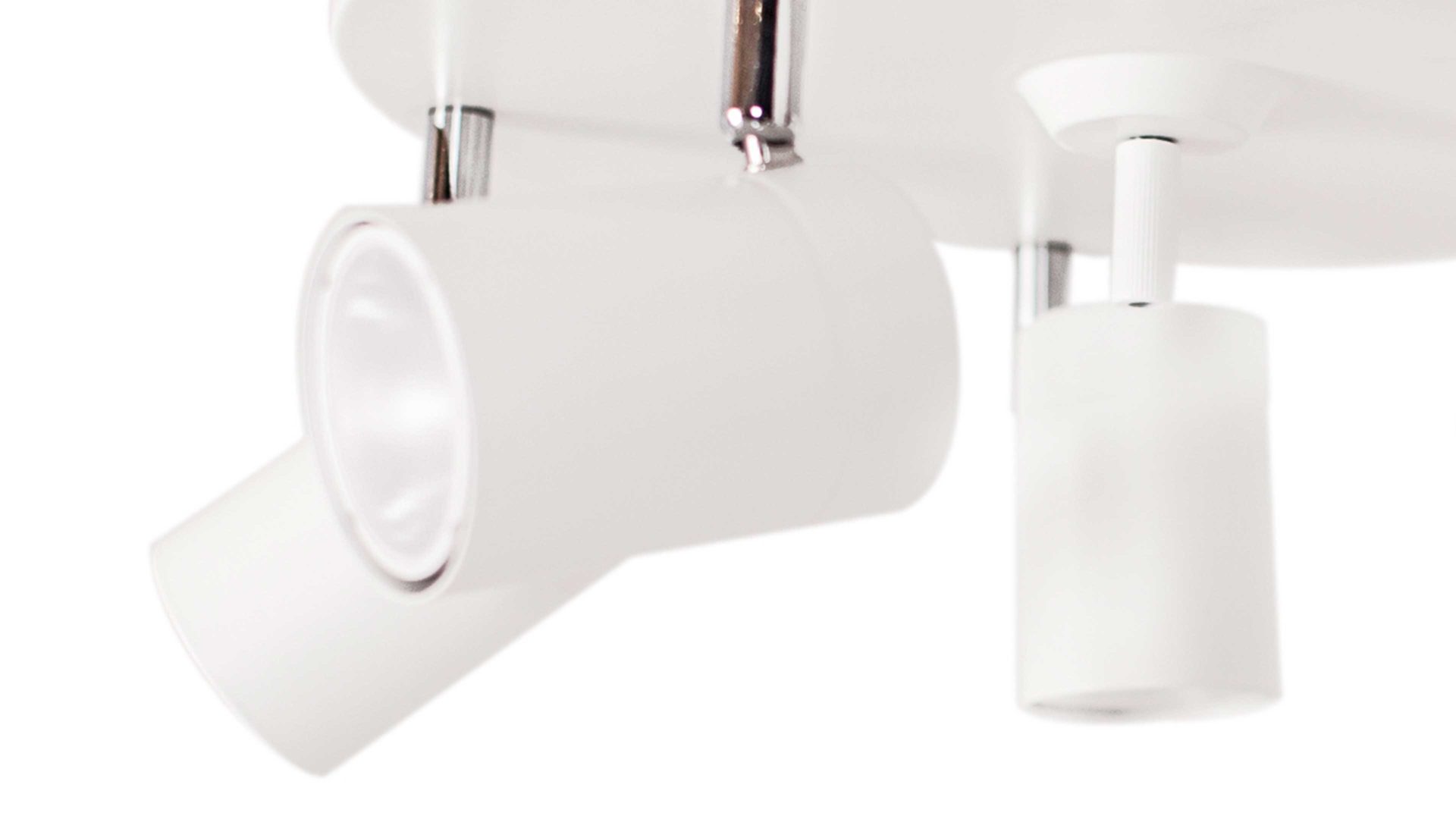 Deckenleuchte By rydens aus Metall in Weiß BY RYDÉNS Leuchten Serie Correct - Deckenleuchte weißes Metall, fünf Spots - Durchmesser ca. 30 cm