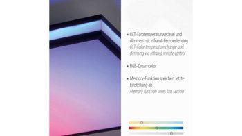 Deckenleuchte Just light. (leuchtendirekt) aus Metall in Schwarz JUST LIGHT. Lampenserie Mario Black schwarzes Metall - ca. 45 x 45 cm