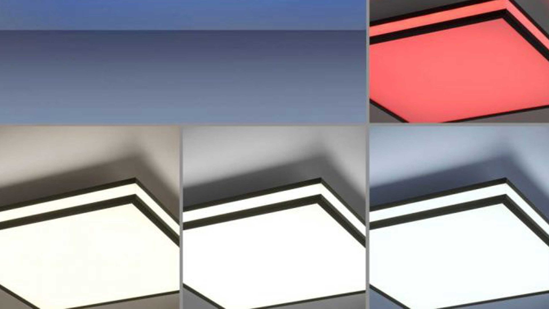 Deckenleuchte Just light. (leuchtendirekt) aus Metall in Schwarz JUST LIGHT. Lampenserie Mario Black schwarzes Metall - ca. 45 x 45 cm