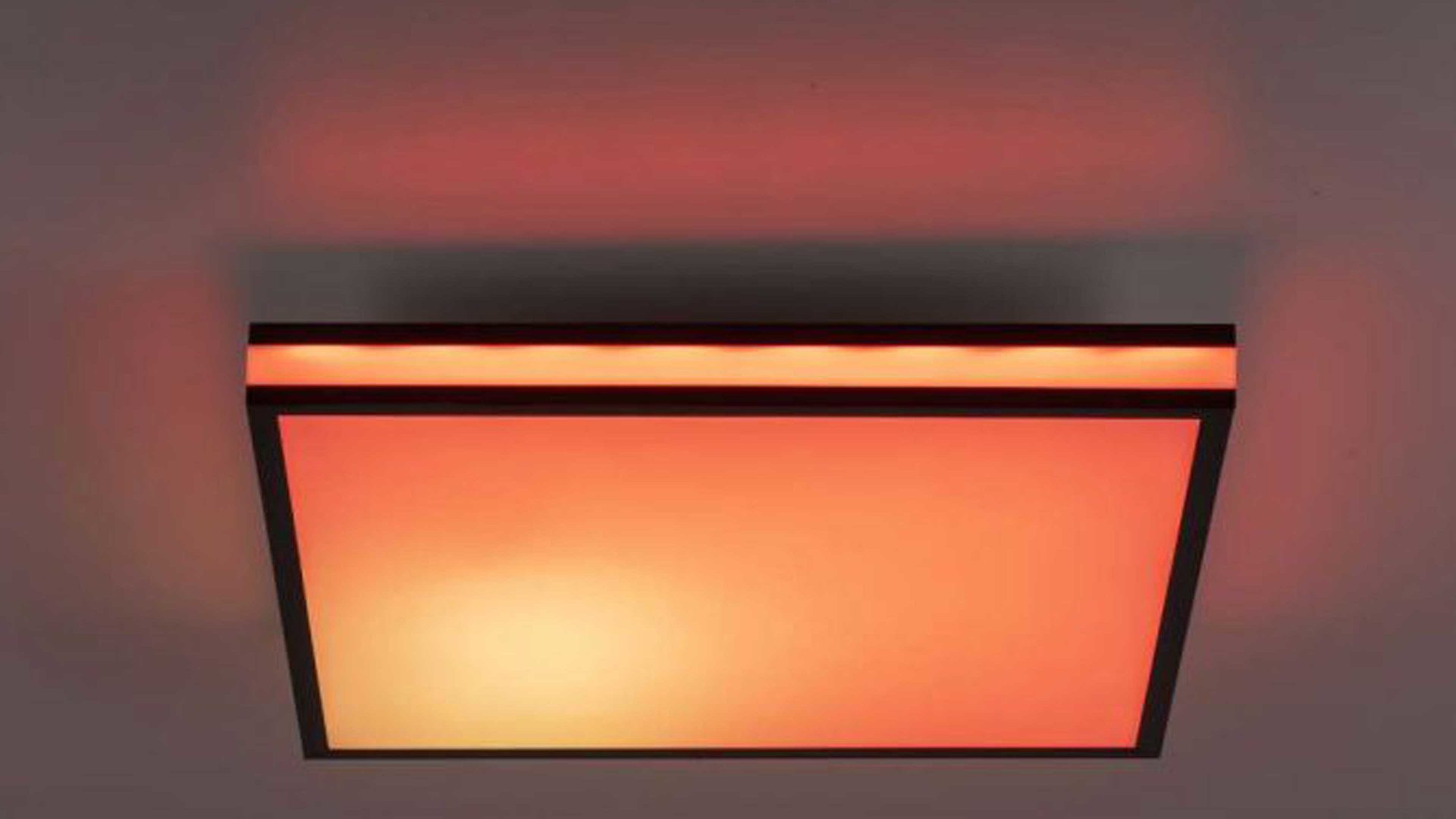 Deckenleuchte Just light. (leuchtendirekt) aus Metall in Schwarz JUST LIGHT. Lampenserie Mario Black schwarzes Metall - ca. 45 x 45 cm