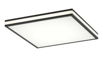 Deckenleuchte Just light. (leuchtendirekt) aus Metall in Schwarz JUST LIGHT. Lampenserie Mario Black schwarzes Metall - ca. 45 x 45 cm