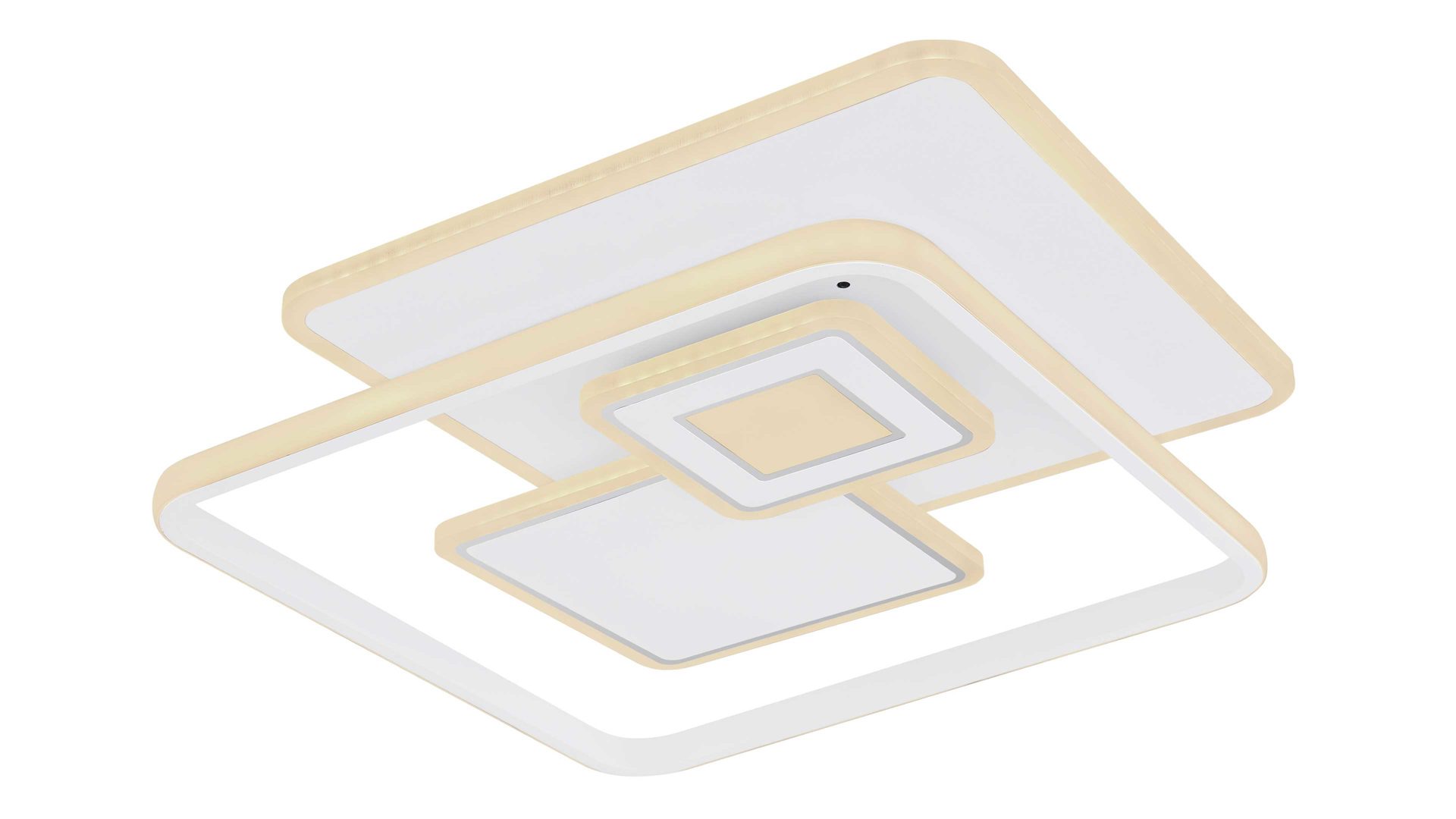 Deckenleuchte Globo lighting aus Metall in Weiß GLOBO Leuchten Serie Roderick weißes Metall & opalfarbenes Acryl - ca. 50 x 50 cm