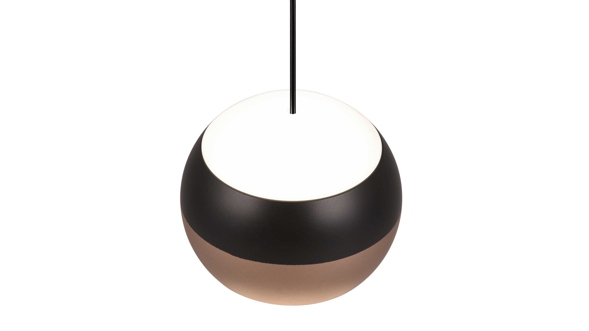 Pendelleuchte Trio lighting for you aus Metall in Schwarz TRIO Leuchten Serie Orbit - Hängelampe mattschwarzes Metall - Länge ca. 100 cm