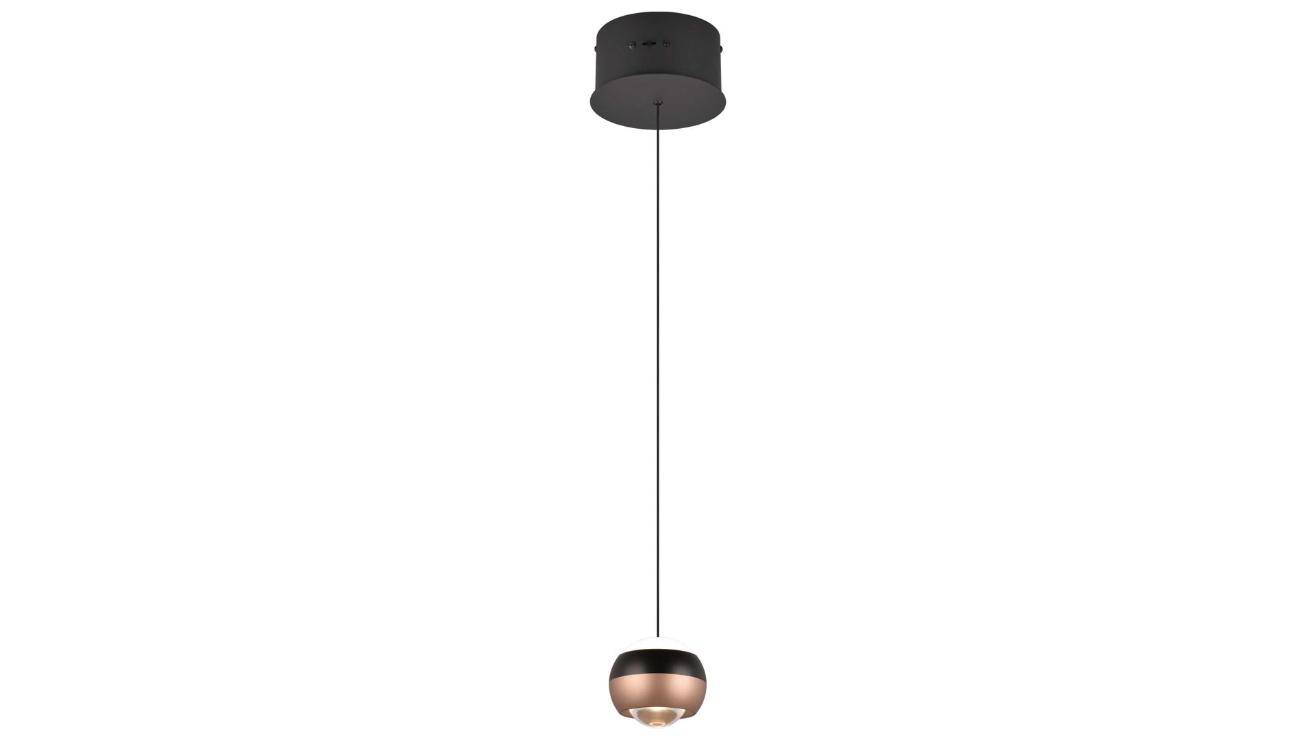 Pendelleuchte Trio lighting for you aus Metall in Schwarz TRIO Leuchten Serie Orbit - Hängelampe mattschwarzes Metall - Durchmesser ca. 16 cm