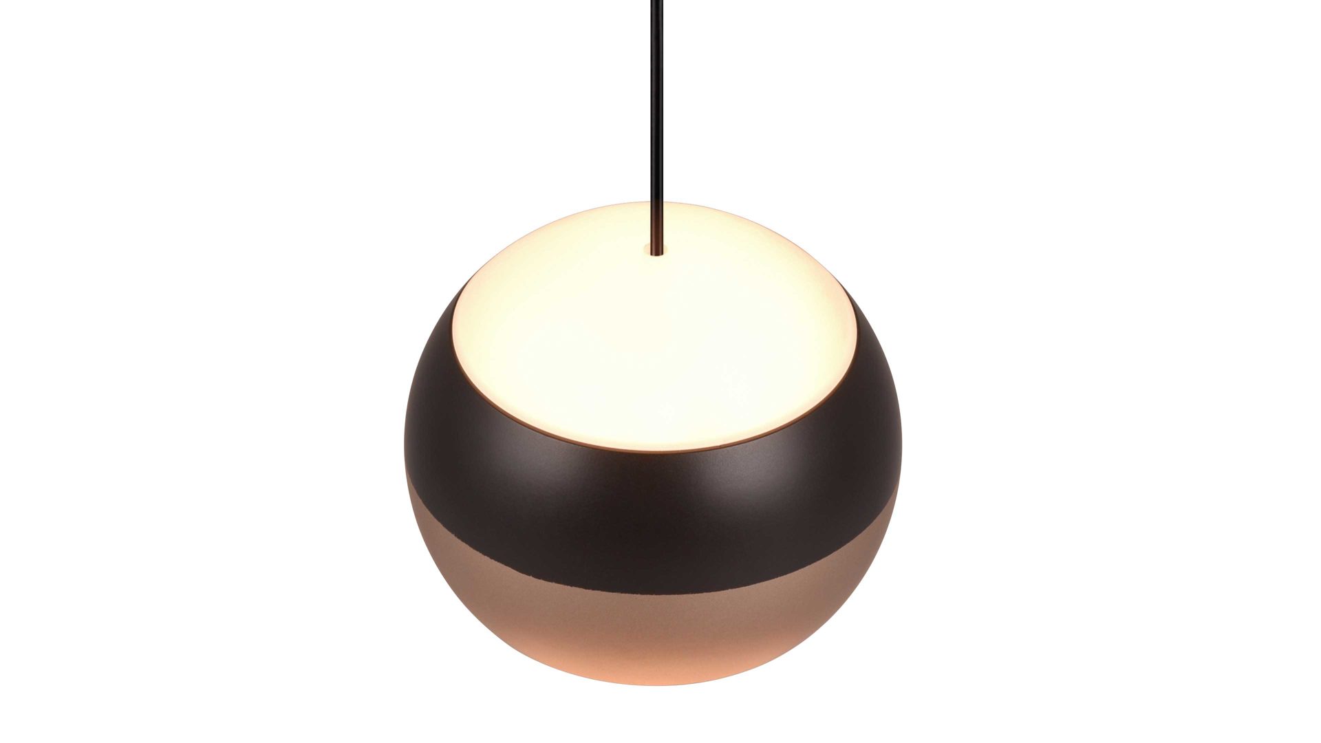 Pendelleuchte Trio lighting for you aus Metall in Schwarz TRIO Leuchten Serie Orbit - Hängelampe mattschwarzes Metall - Länge ca. 100 cm