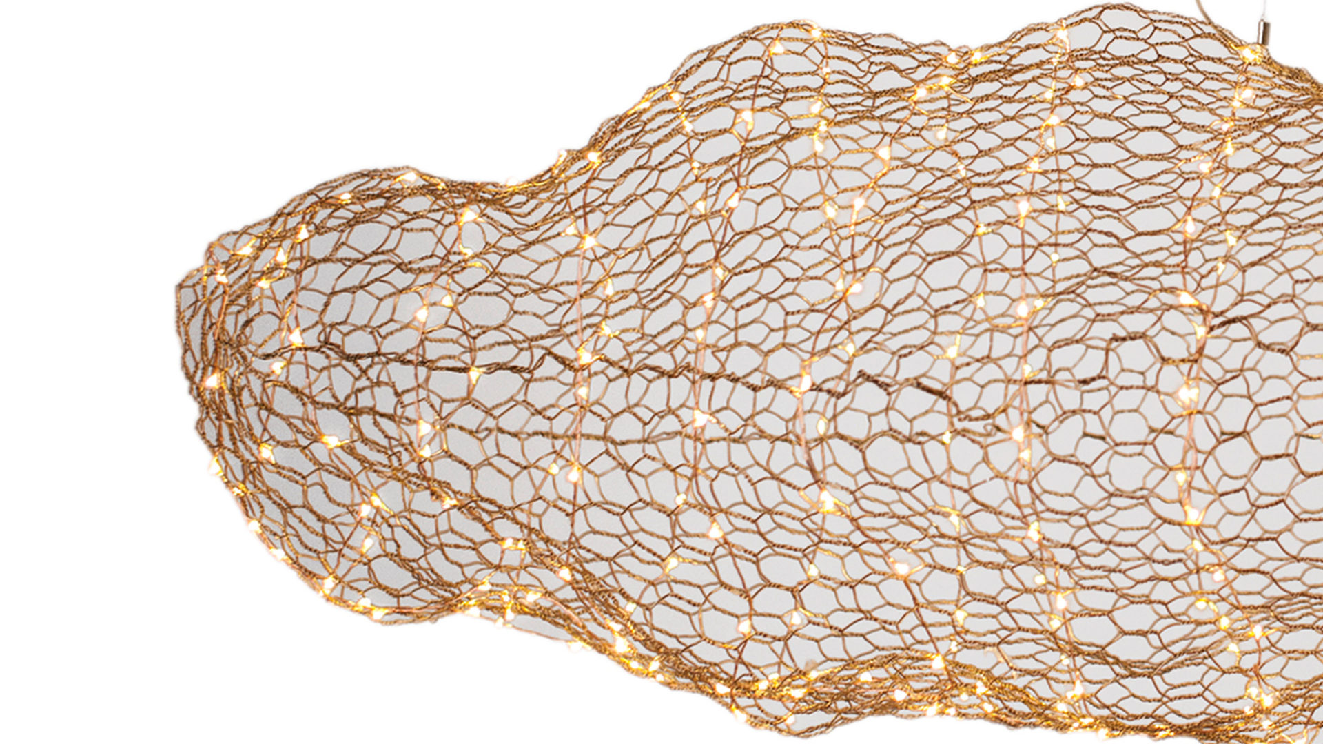 Pendelleuchte By rydens aus Metall in Gold BY RYDÉNS Hayden - Hängeleuchte goldfarbenes Metall - Länge ca. 115 cm