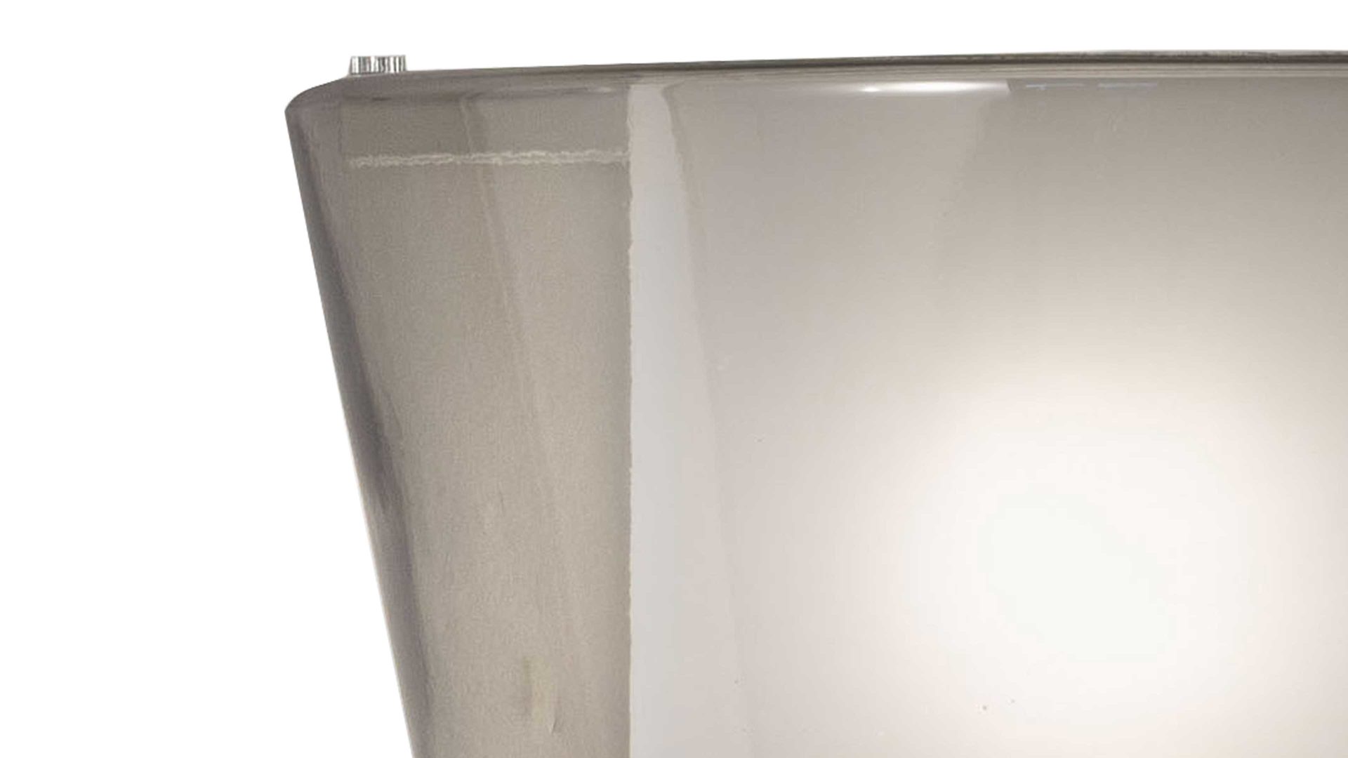 Wandleuchte Fabas luce s.p.a. aus Glas in Hellgrau FABAS LUCE Leuchten Serie Viki graues Glas - Höhe ca. 24 cm