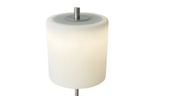 Tischleuchte Fh lighting aus Glas in Nickel FH LIGHTING Akku Leuchten Serie Riva opalweißes Glas & Nickel - Höhe ca. 35 cm