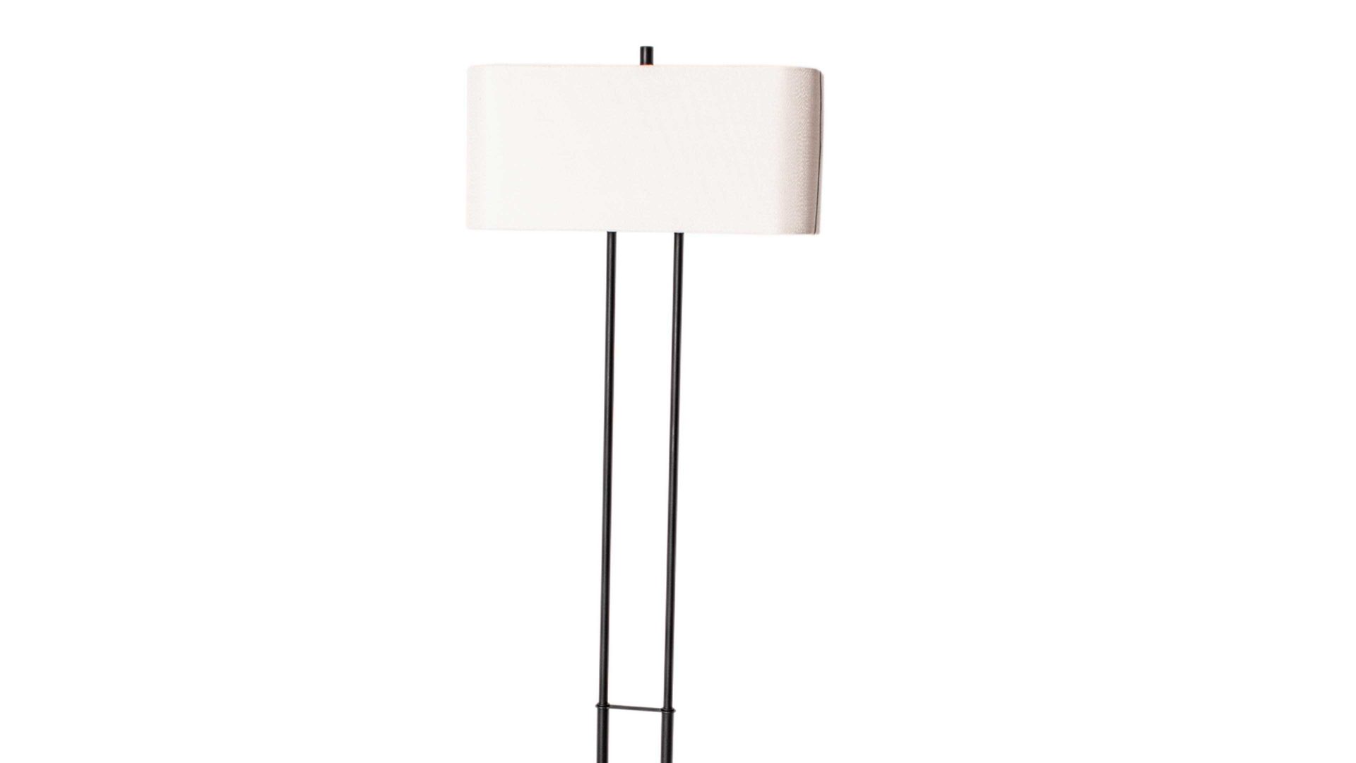 Stehleuchte By rydens aus Stoff in Schwarz BY RYDÉNS Leuchten Serie Luton - Stehleuchte Weiß & Schwarz - Höhe ca. 150 cm