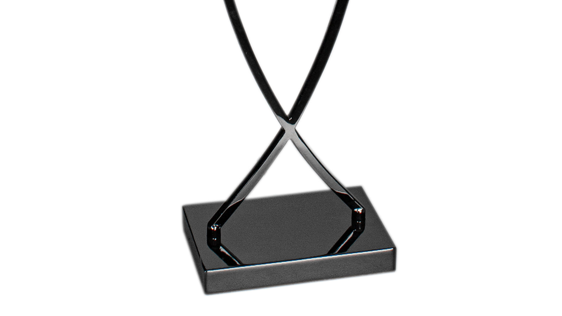 Tischleuchte By rydens aus Textil in Weiß BY RYDÉNS Leuchten Serie Omega - Tischleuchte Weiß & Chrom - Höhe ca. 69 cm