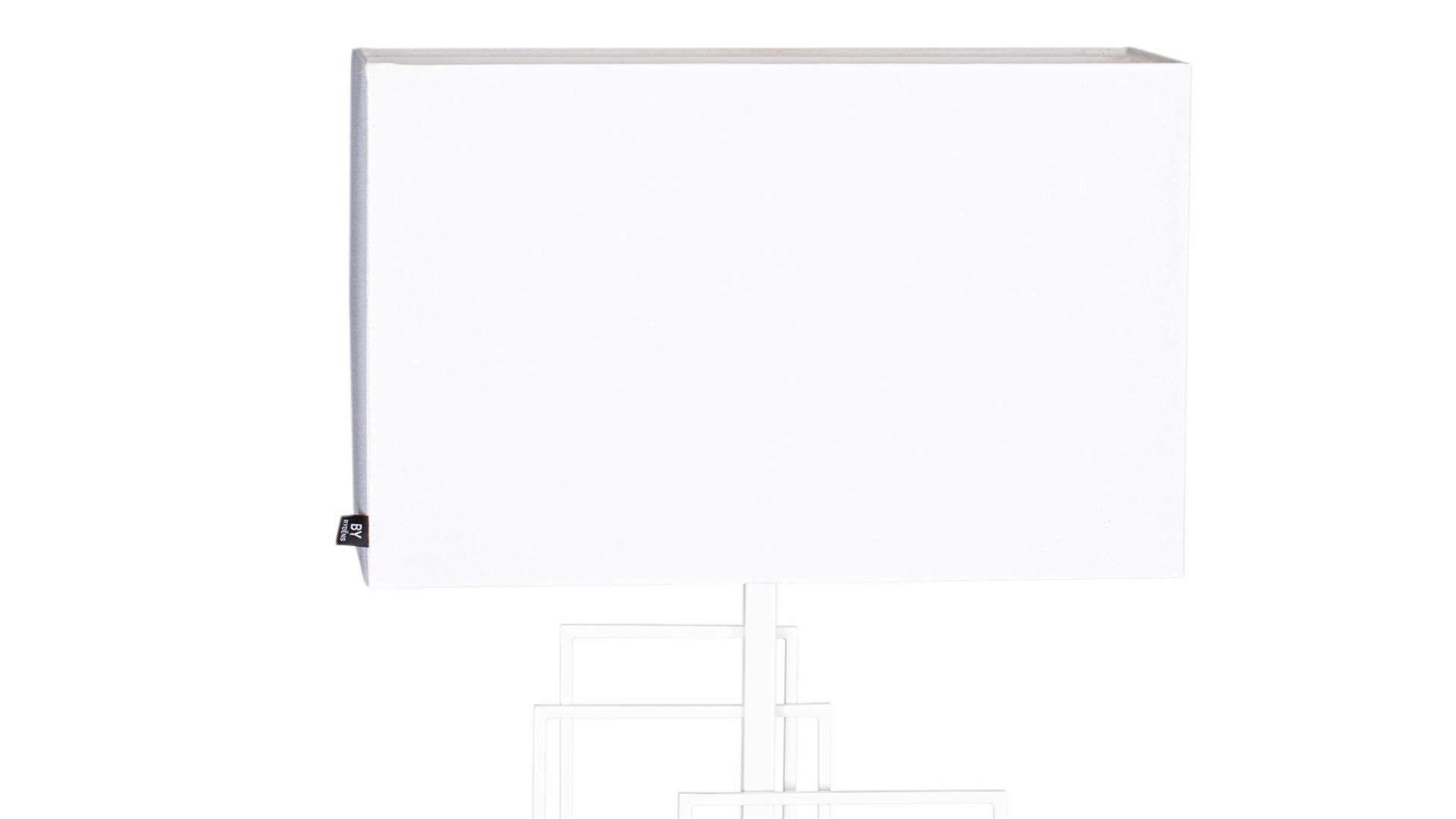 Tischleuchte By rydens aus Textil in Weiß BY RYDÉNS Leuchten Serie Paragon - Tischleuchte Weiß & Mattweiß - Höhe ca. 69 cm