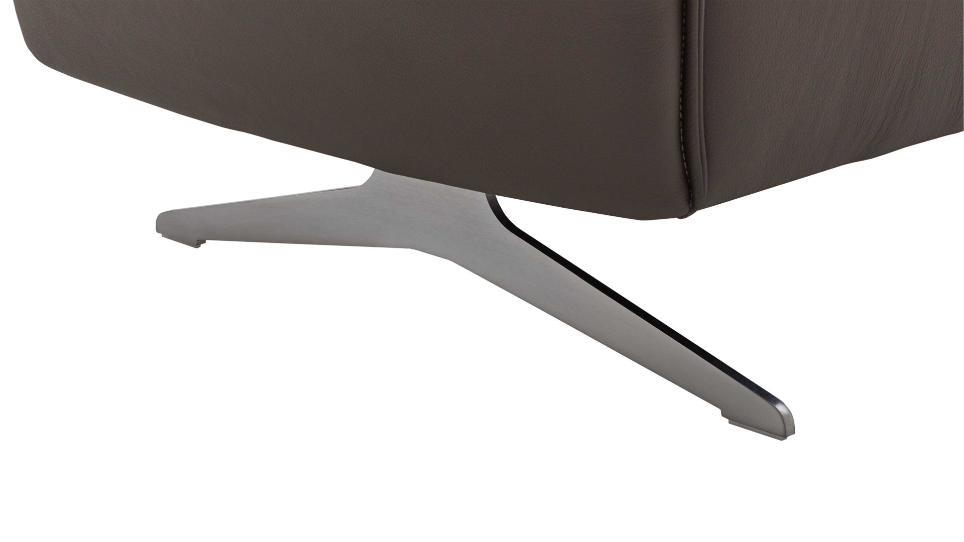 2,5-Sitzer Koinor aus Leder in Braun KOINOR Vineto - 2,5-Sitzer carbonefarbenes Leder Bull & Schwertkufen - Breite ca. 196 cm