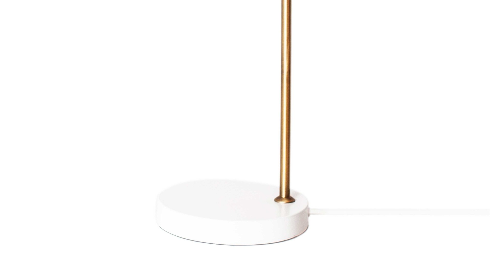 Tischleuchte By rydens aus Metall in Weiß BY RYDÉNS Leuchten Serie Puls - Tischleuchte Weiß & Gold - Höhe ca. 49 cm