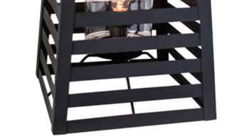 Außenleuchte By rydens aus Metall in Schwarz BY RYDÉNS Leuchten Serie Yankton - Garten-Laterne sandschwarzes Metall - Höhe ca. 60 cm