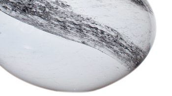 Tischleuchte By rydens aus Glas in Schwarz BY RYDÉNS Leuchten Serie Mira - Tischleuchte Schwarz & Weiß - Durchmesser ca. 20 cm