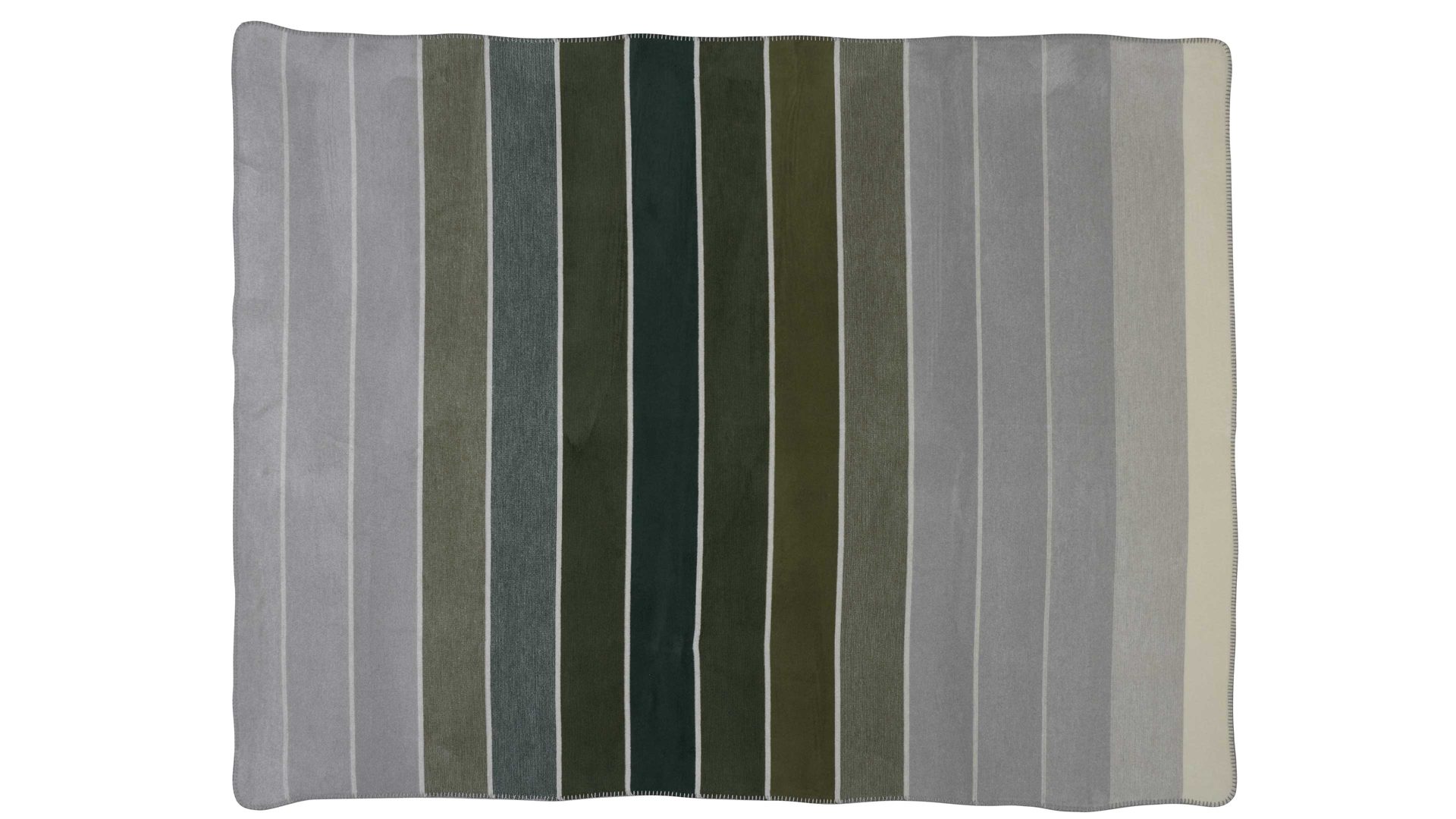 Wohndecke Interliving aus Mischgewebe in Grün Interliving Wohndecke Serie 9114 Horizon Green – ca. 150 x 200 cm