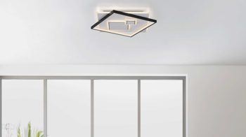 Deckenleuchte Paul neuhaus aus Metall in Weiß Paul Neuhaus Leuchten Serie Mailak weißes & schwarzes Metall - ca. 57 x 57 cm