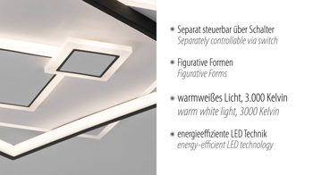 Deckenleuchte Paul neuhaus aus Metall in Weiß Paul Neuhaus Leuchten Serie Mailak weißes & schwarzes Metall - ca. 57 x 57 cm